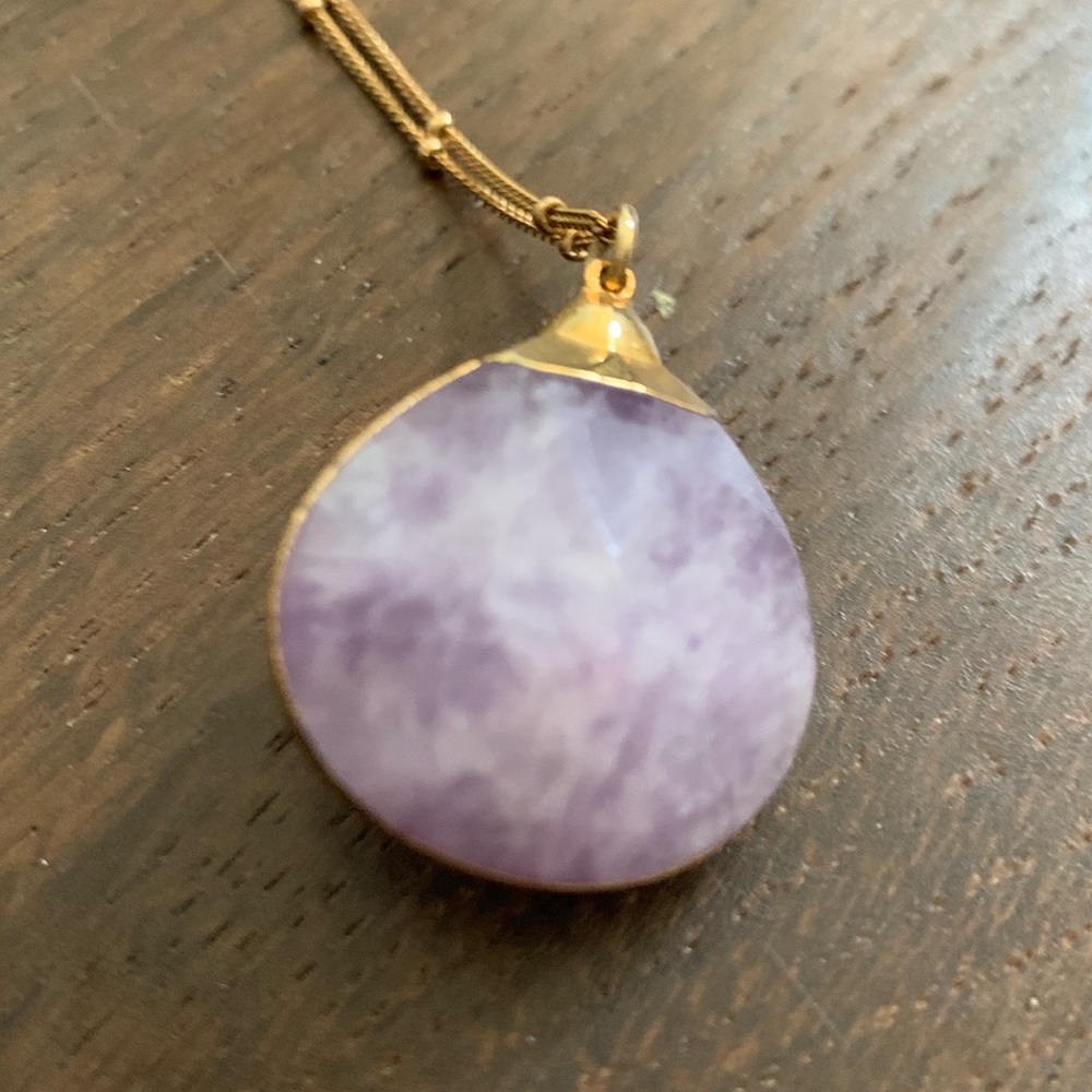 Gold Plated Gemstone Necklace